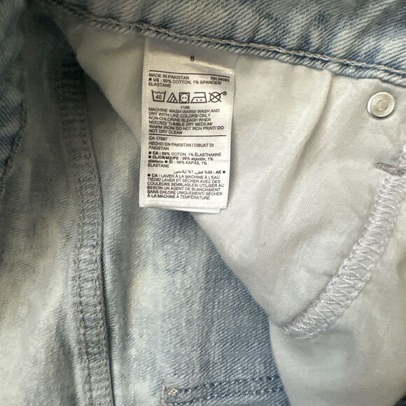 Old Navy Light Acid Jean Skirt Size 8 Pockets Denim size 8 - Picture 6 of 8